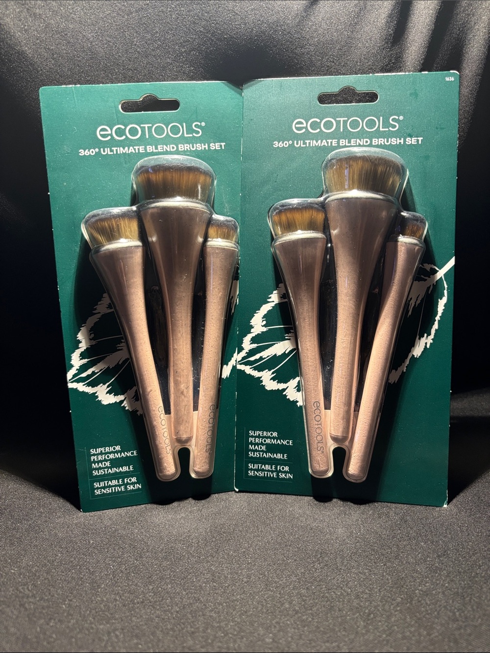ecotools Rose Gold Makeup Brush Set - 360° Blend Brushes (2 Packs)